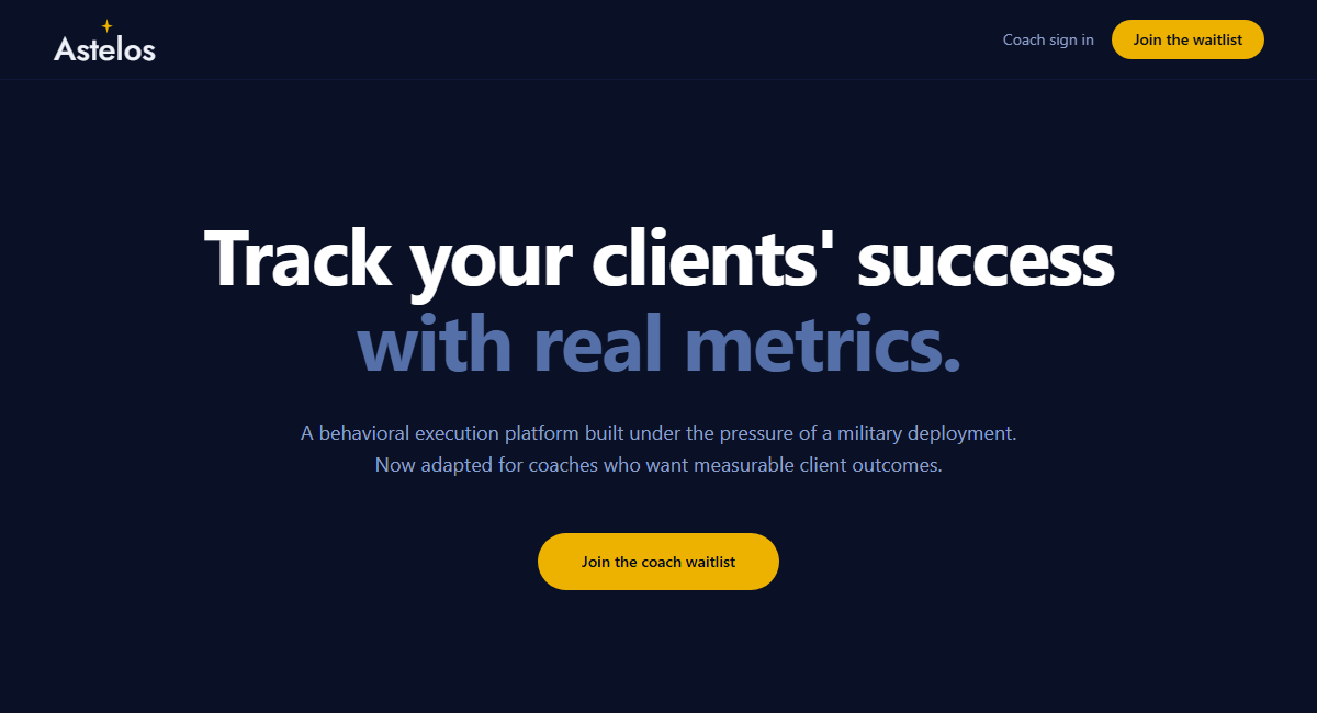 Astelos behavioral execution platform